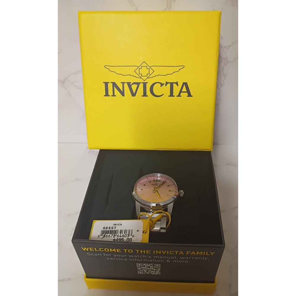 INVICTA Celestial Quartz Pink Dial Watch - NWT